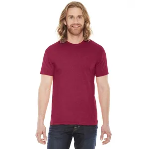 American Apparel Unisex Heather Red 50/50 Short Sleeve Tee
