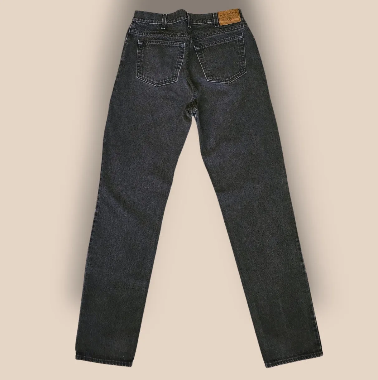 Arizona Jeans Co Vintage 90's Men's Black Denim Jeans W32 L36