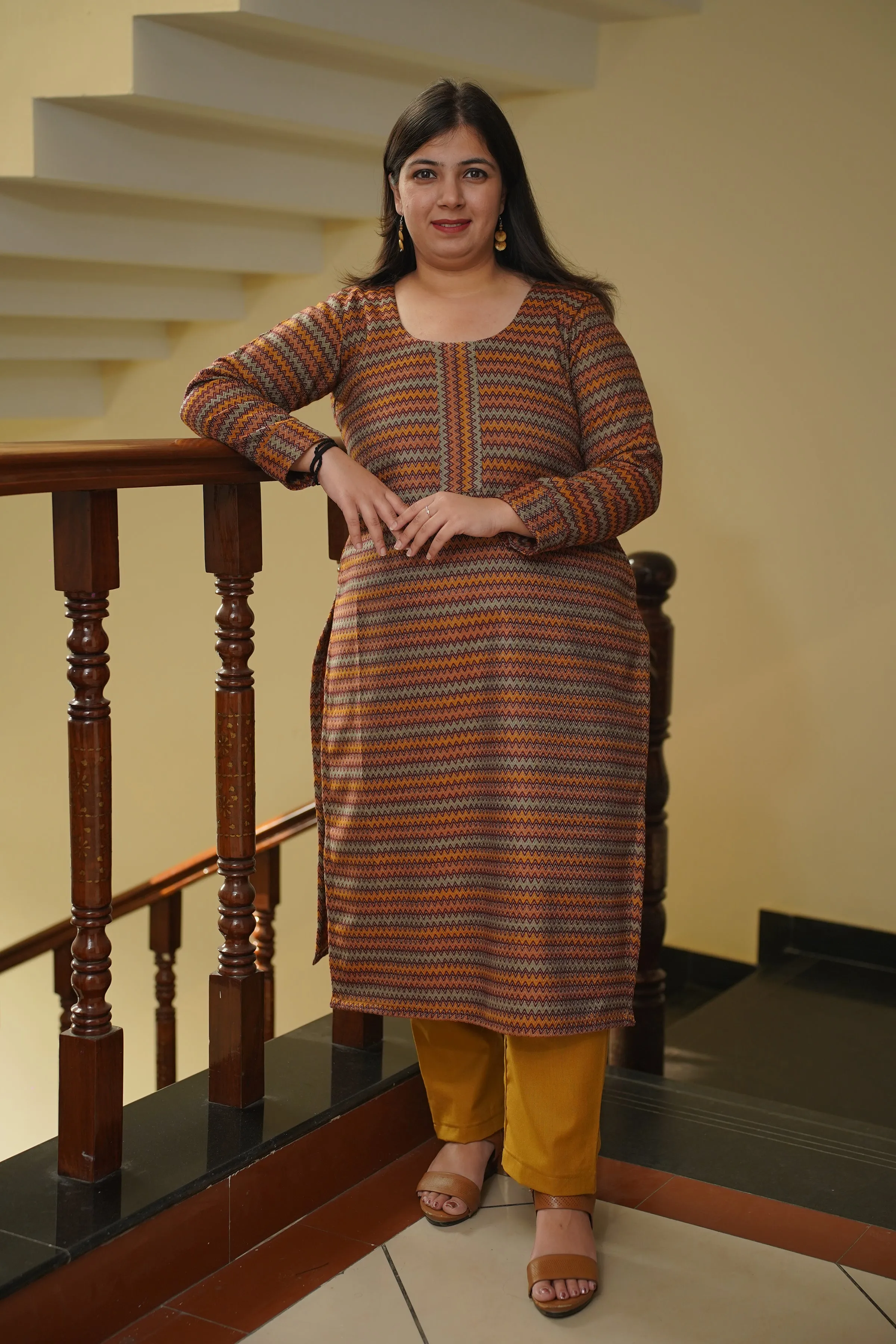 Autumn Spice Woollen Kurta