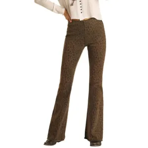 Bargain Bell High Rise Flare Leopard Print Pants