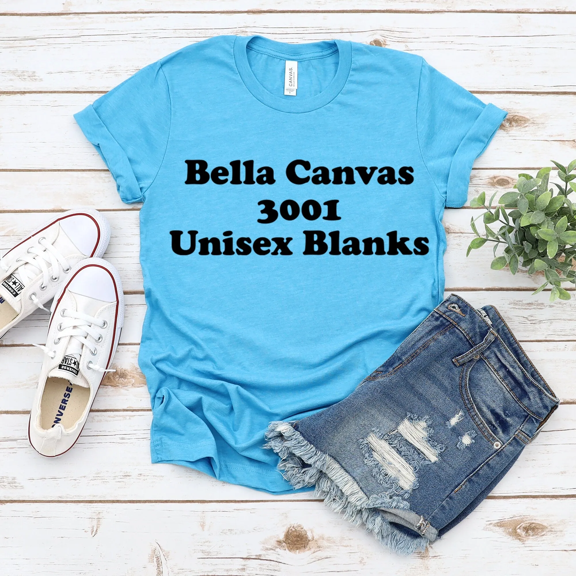 Bella and Canvas Unisex Crew Neck Shirts - 3001 - Blanks - DIY - Plain - No Design - HTV - Screen Print