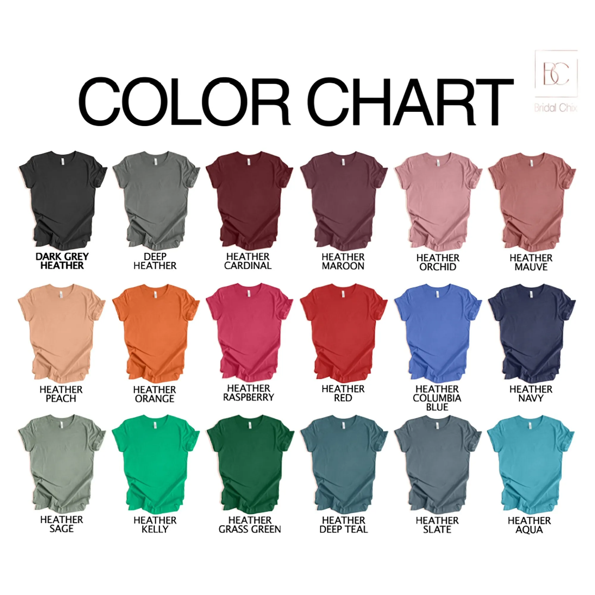 Bella and Canvas Unisex Crew Neck Shirts - 3001 - Blanks - DIY - Plain - No Design - HTV - Screen Print