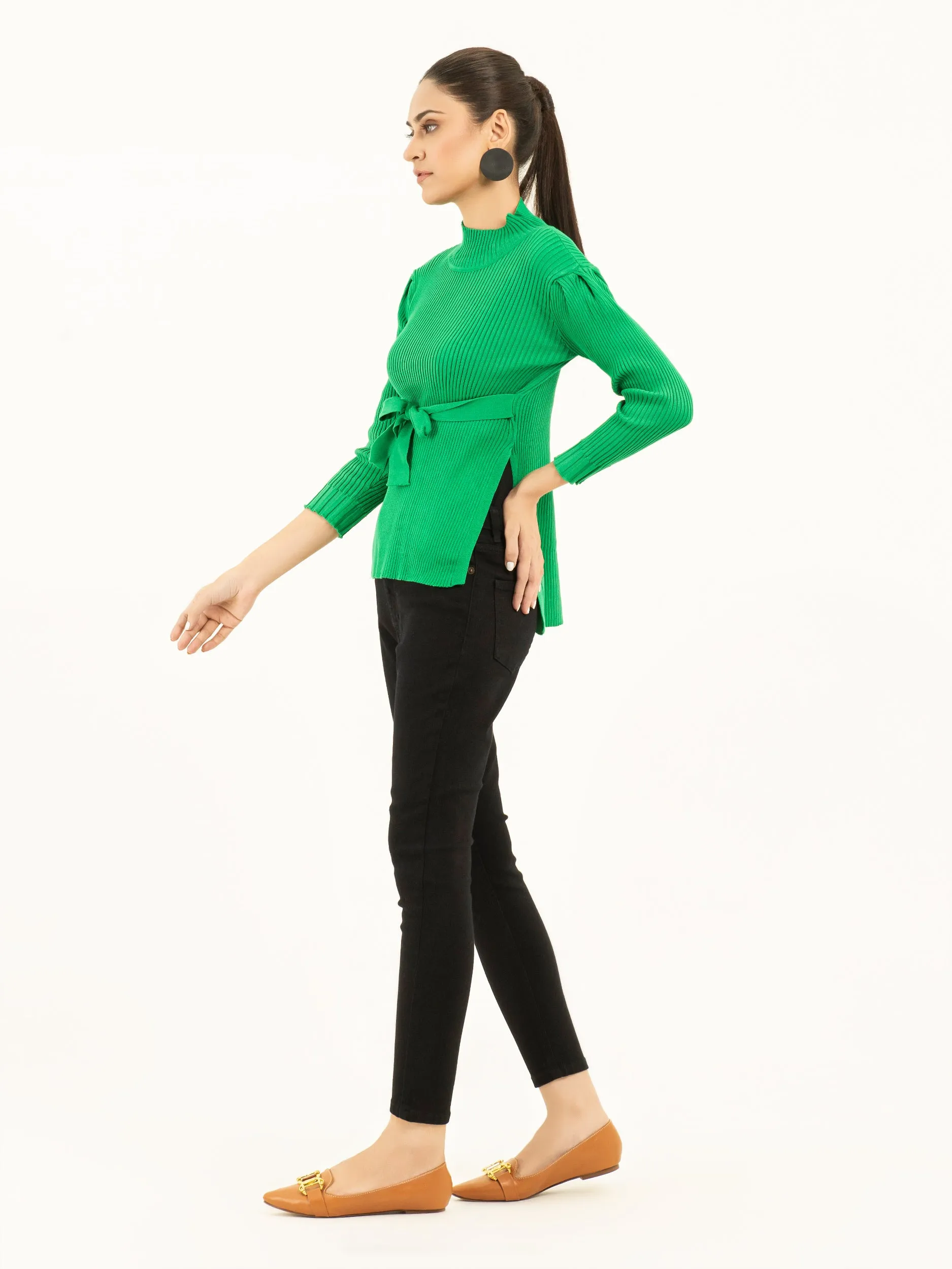 Belted Sweater