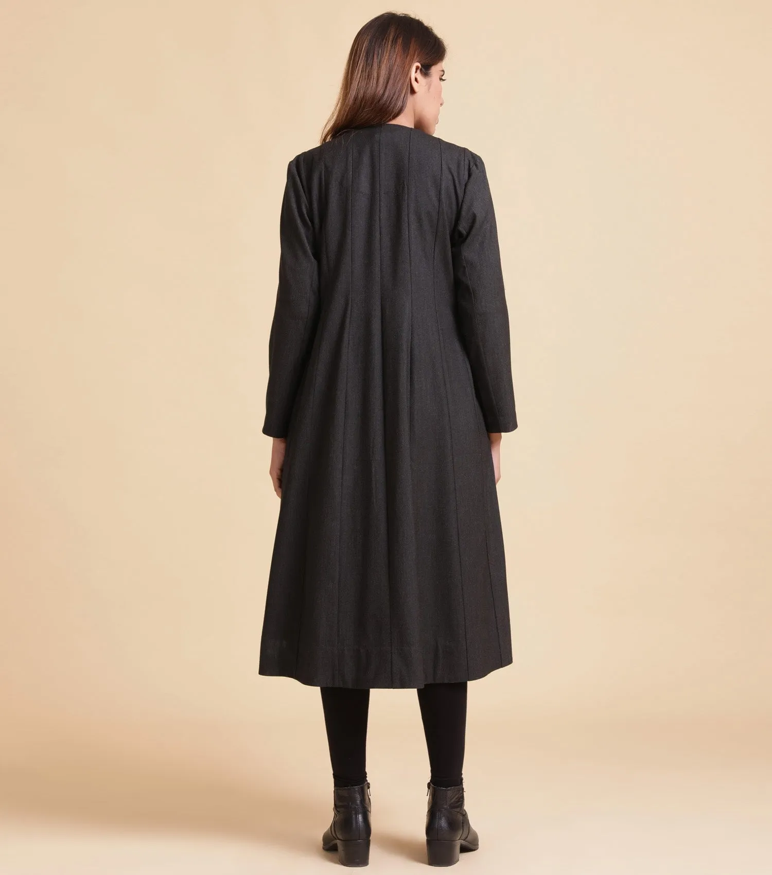 Black Fine Woolen Jacket