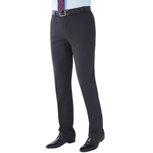 Brook Taverner Phoenix Tailored Fit Trouser - Charcoal Pindot