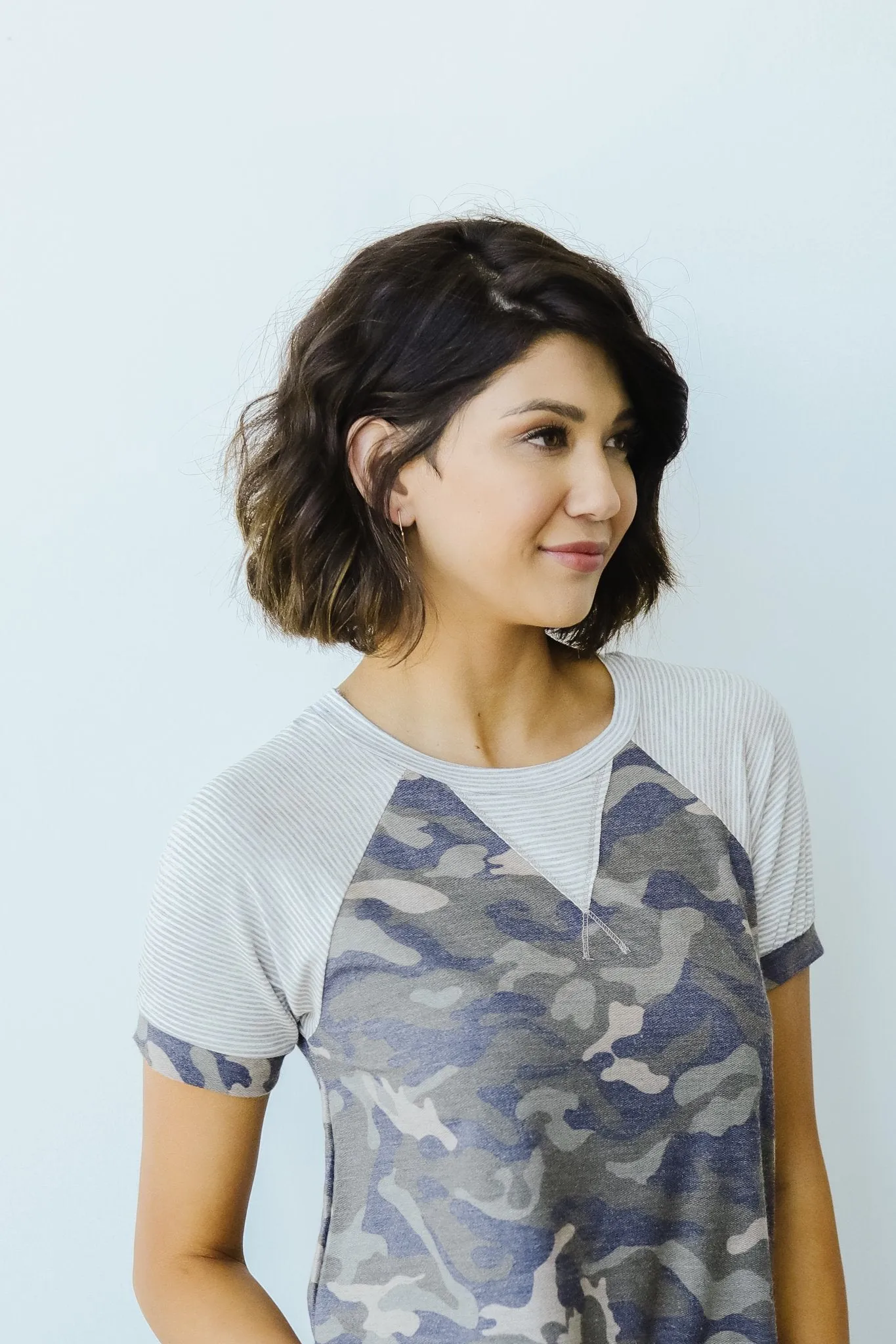 Can't Beat Camo Raglan Top