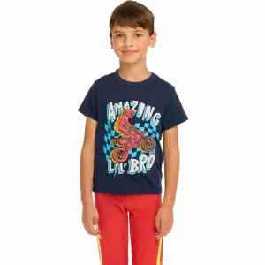 Chaser Amazing Lil’ Bro Tee - Navy