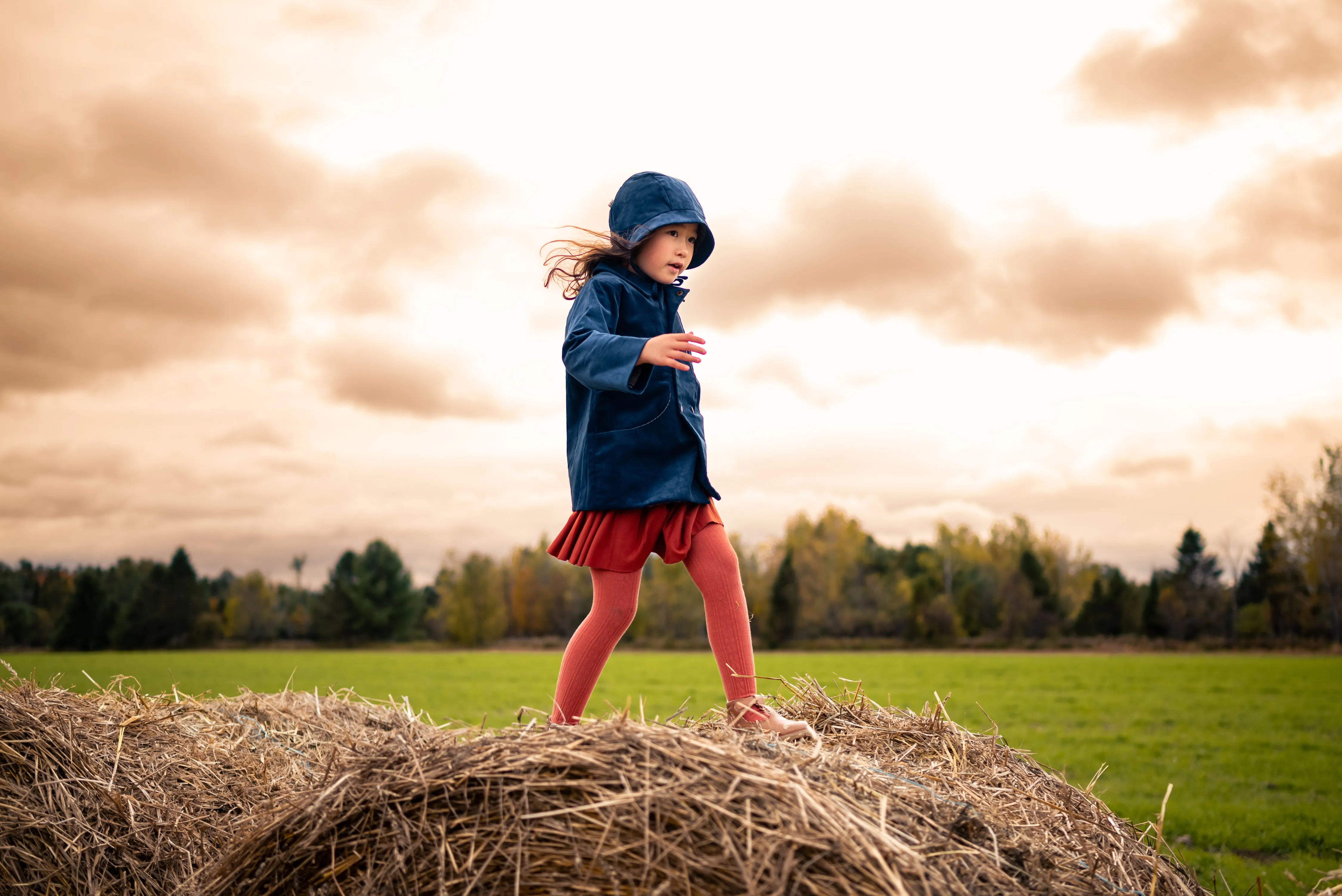 Cornflower Corduroy Coat
