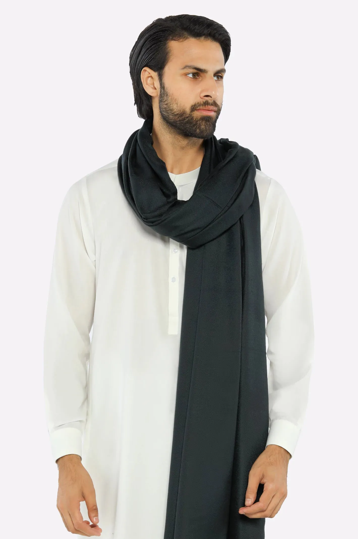 Dark Green Woolen Shawl