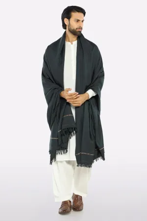 Dark Green Woolen Shawl