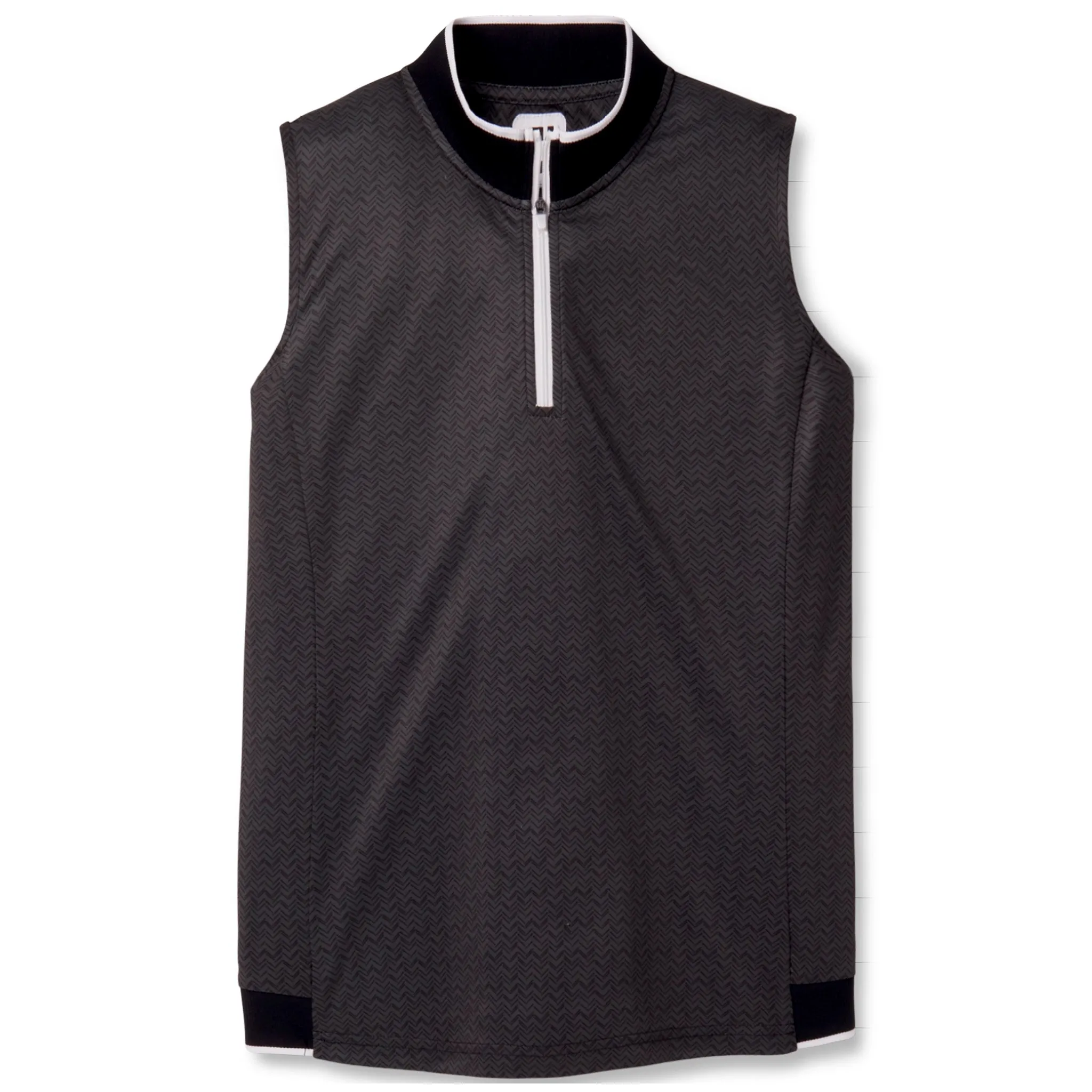 FootJoy Ladies Sleeveless Quarter Zip Printed Shirt
