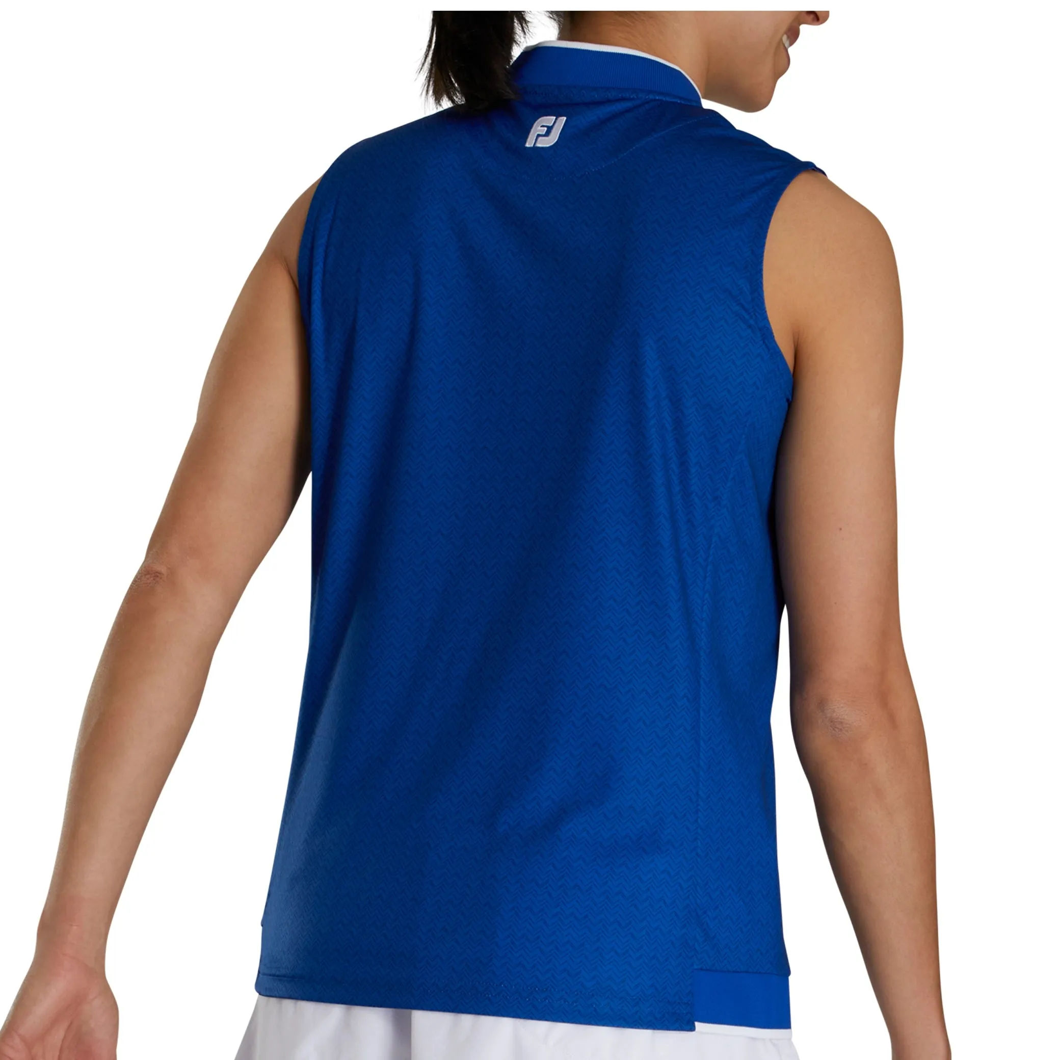 FootJoy Ladies Sleeveless Quarter Zip Printed Shirt