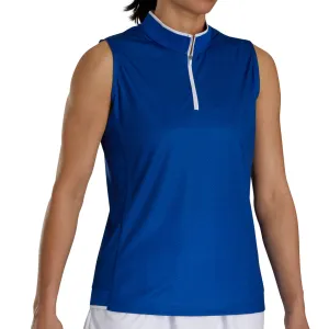 FootJoy Ladies Sleeveless Quarter Zip Printed Shirt