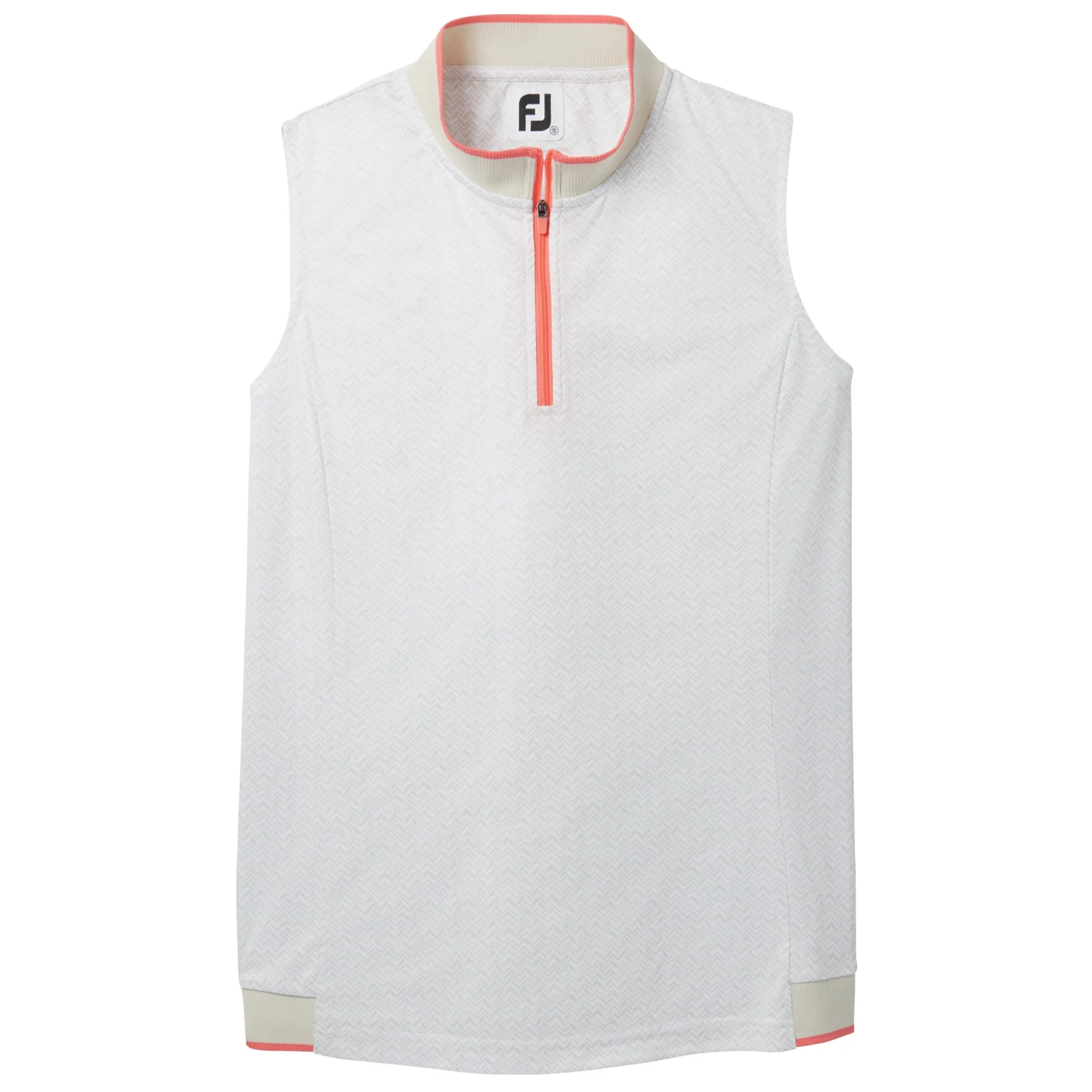 FootJoy Ladies Sleeveless Quarter Zip Printed Shirt