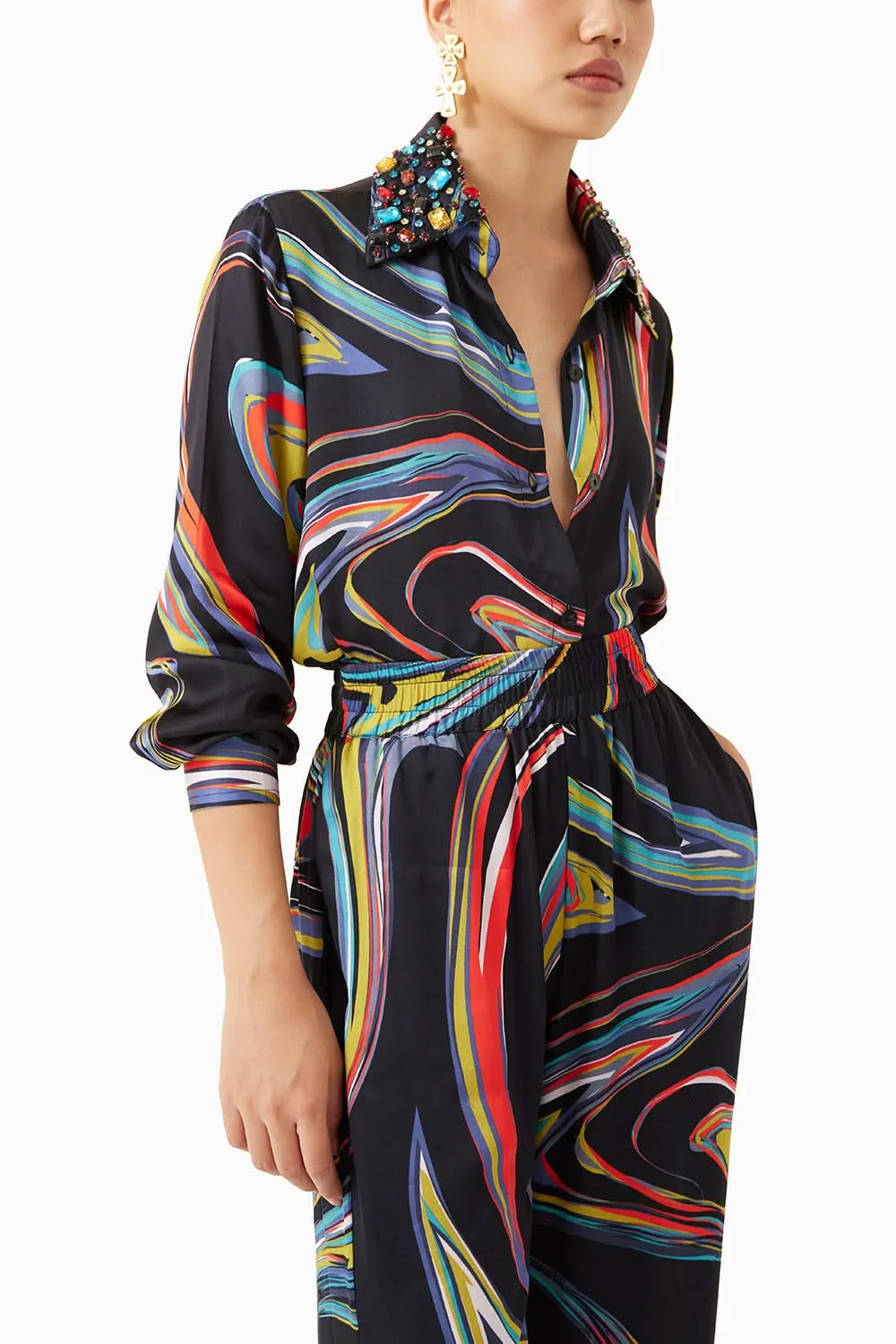 Galaxy Shirt & Trousers Co-Ord Set