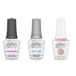 Gelish Combo - Base, Top & Just Naughty Enough