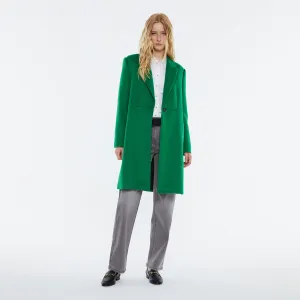 Green Wool-Blend Coat