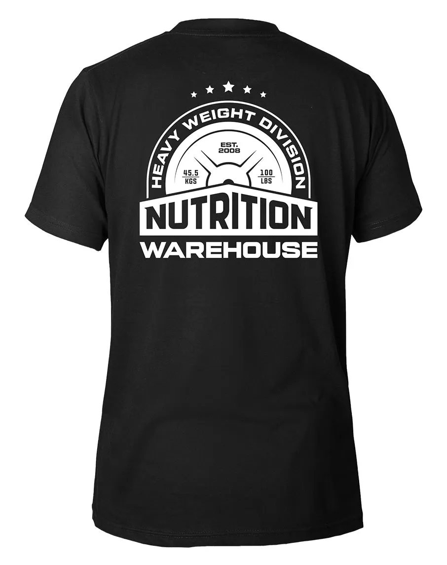 Heavy Weight Division T-Shirt (New Logo) by Nutrition Warehouse