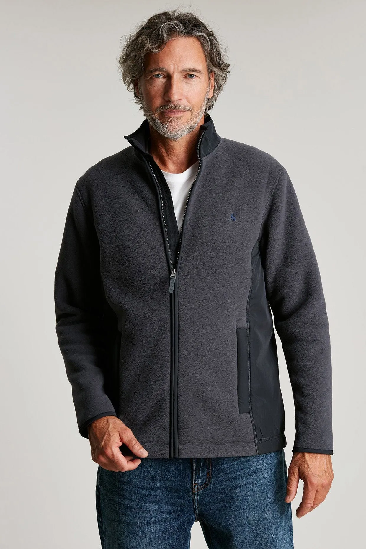 Hennock Polar Fleece Zip Through - Grey Metal