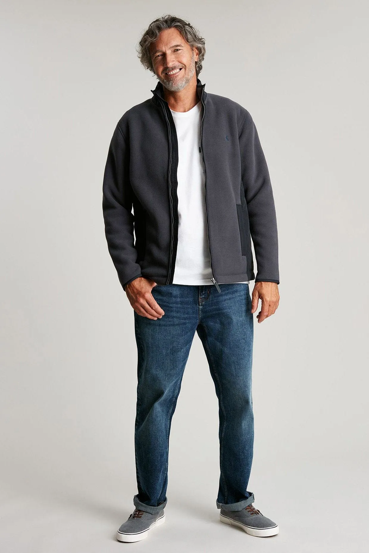 Hennock Polar Fleece Zip Through - Grey Metal