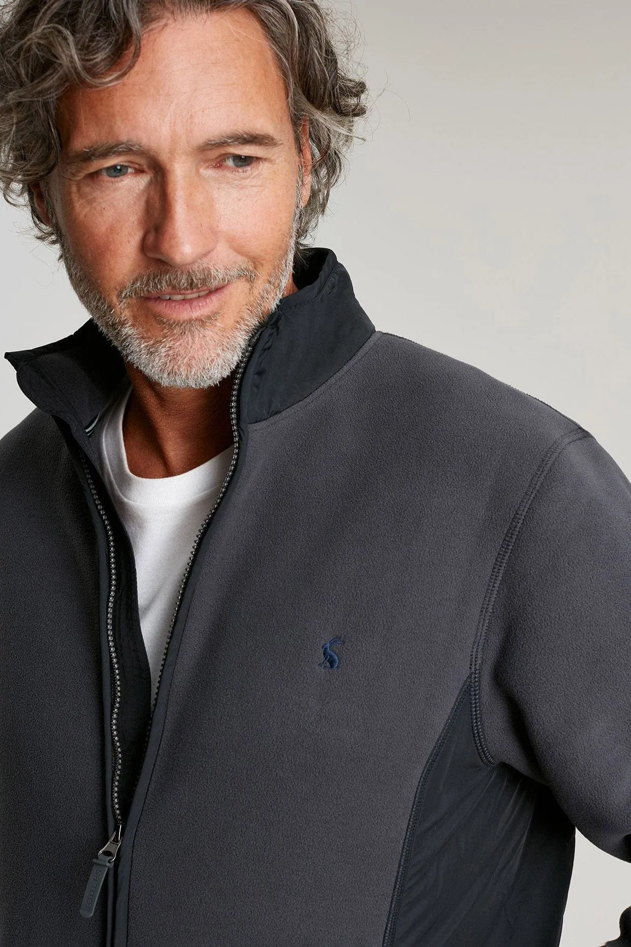 Hennock Polar Fleece Zip Through - Grey Metal