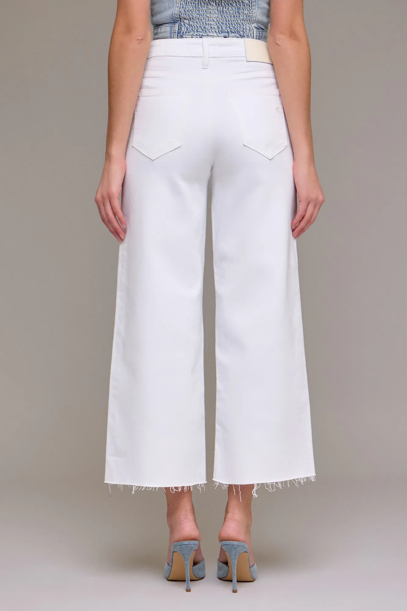 Hidden Nori Crop Wide Leg Jean