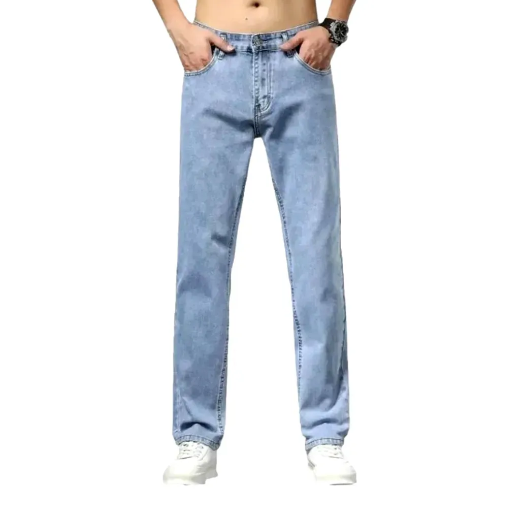 High rise stylish men's jeans