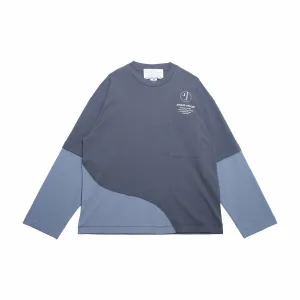 Jungles Double Layer Long Sleeve Tee (Blue)