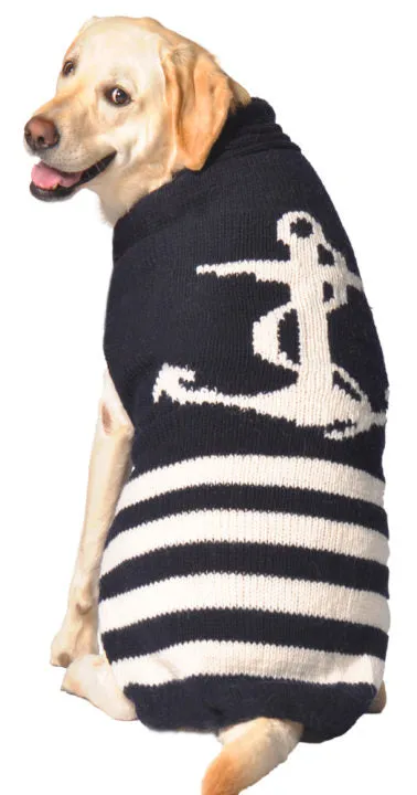 Large Dog Wool Sweater - "Sailor" - FINAL SALE