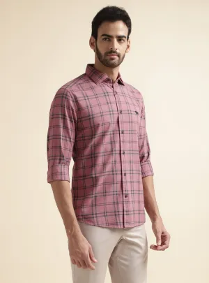 Light Mulberry Grid Shirt