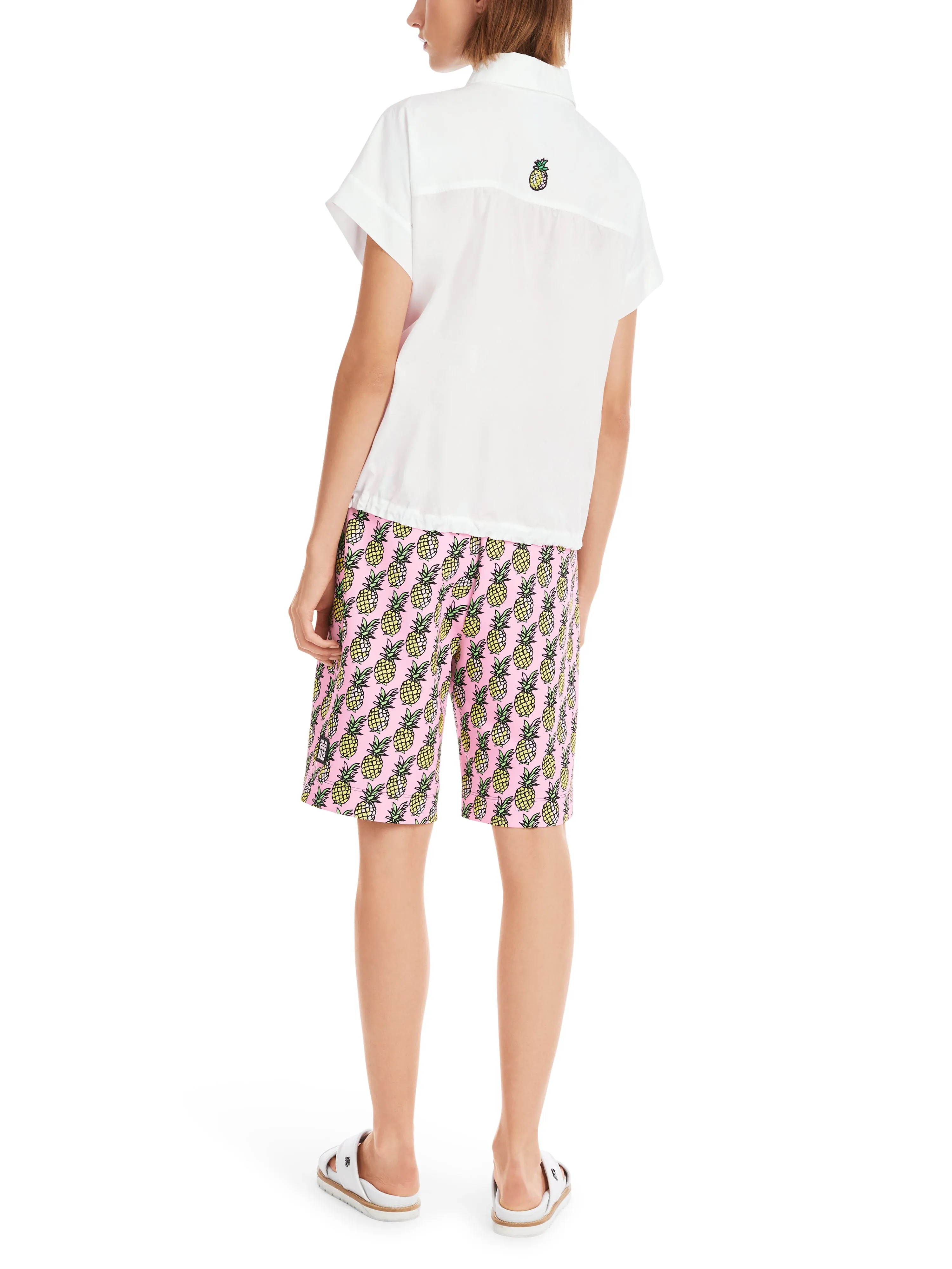 MARC CAIN White Pineapple Blouse