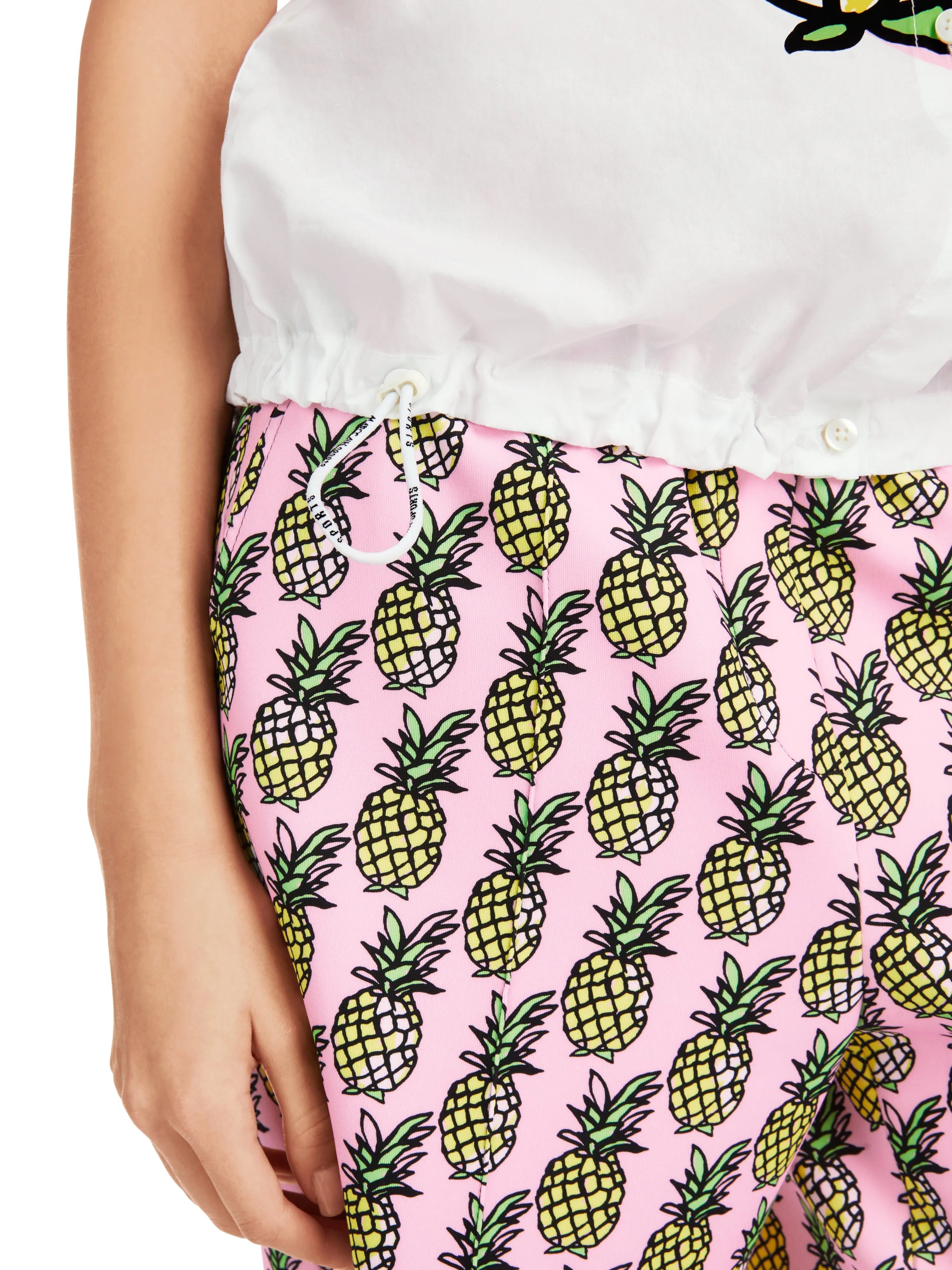 MARC CAIN White Pineapple Blouse