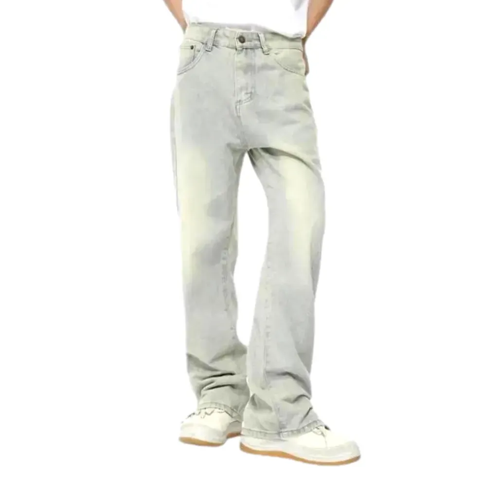 Mid-waist stylish jeans for men