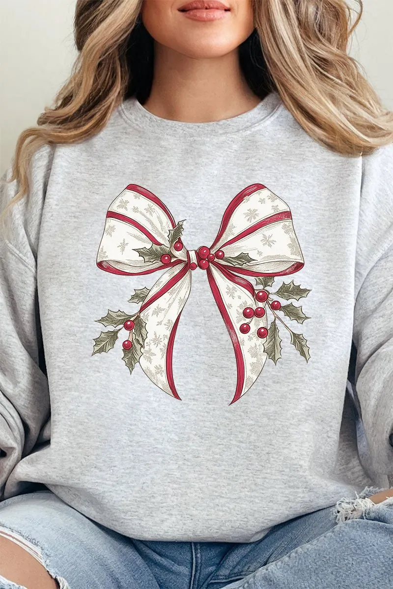 Mistletoe Moment Bow Unisex NuBlend Crew Sweatshirt