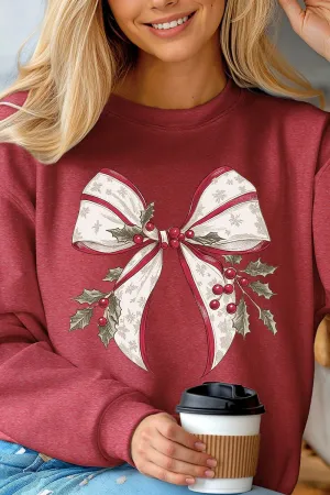 Mistletoe Moment Bow Unisex NuBlend Crew Sweatshirt
