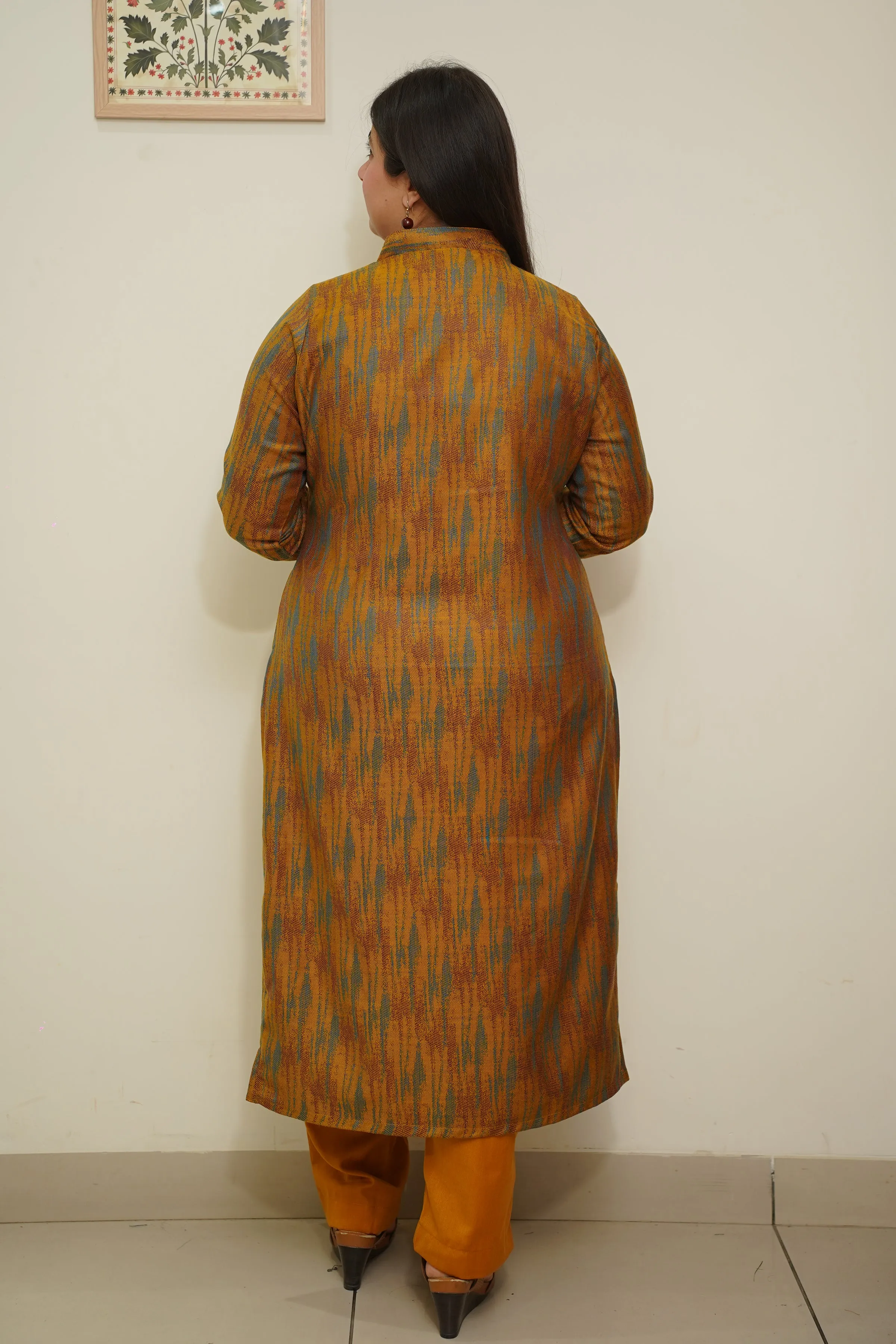Mustard Spectrum Woollen Kurta