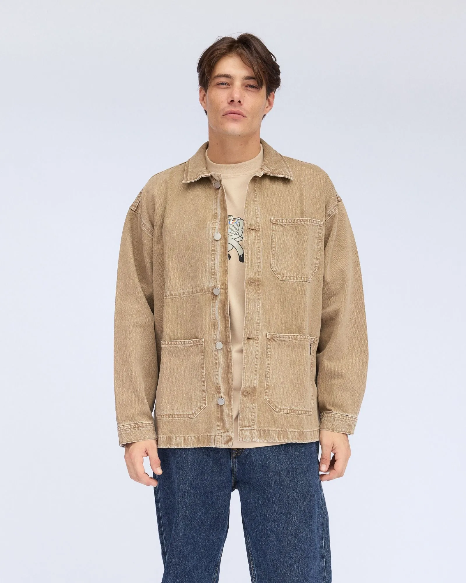 Niko Worker Jacket - Washed Oak