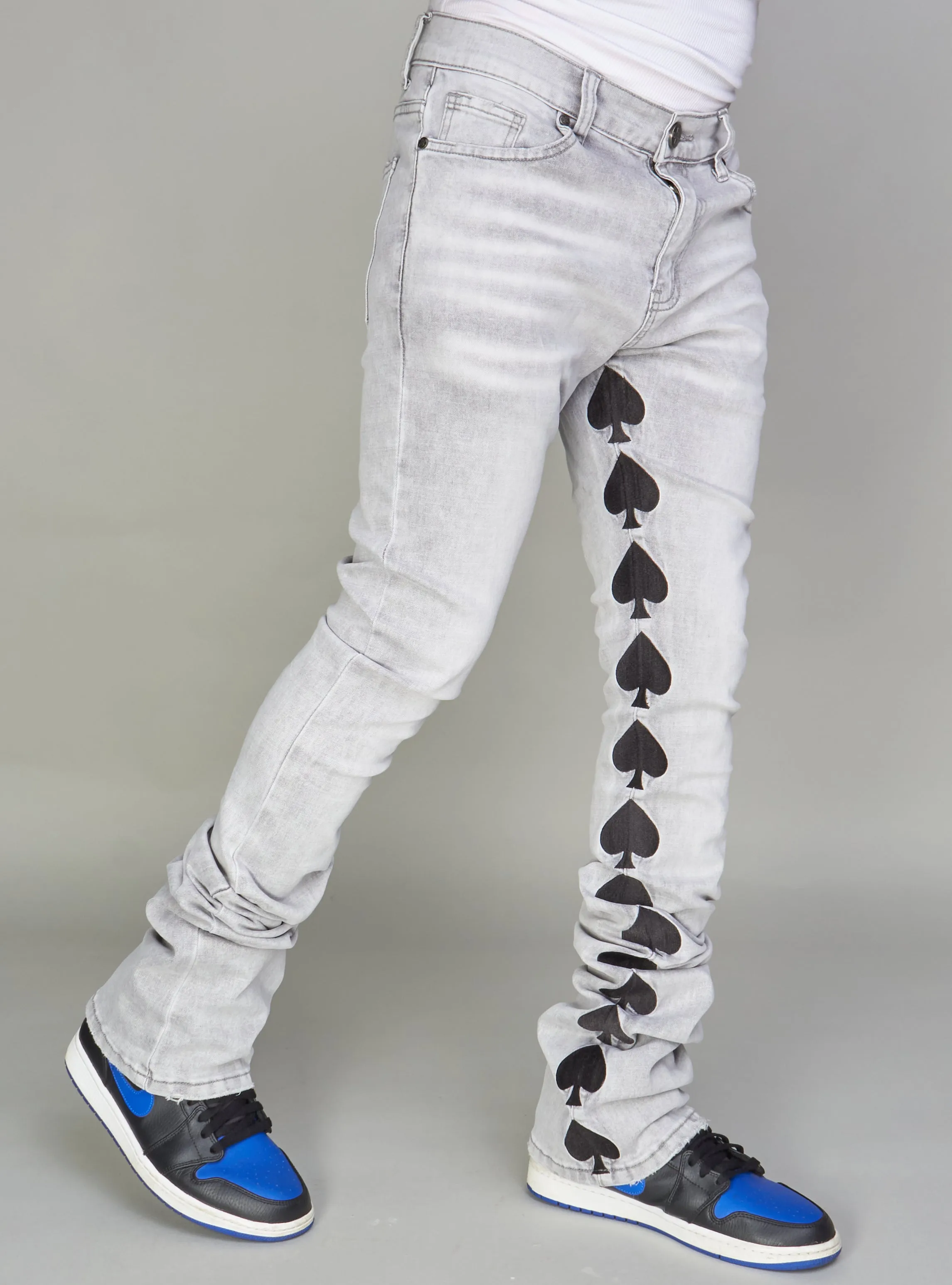 NME Jeans - Pryor - Stacked Grey And Black - 504