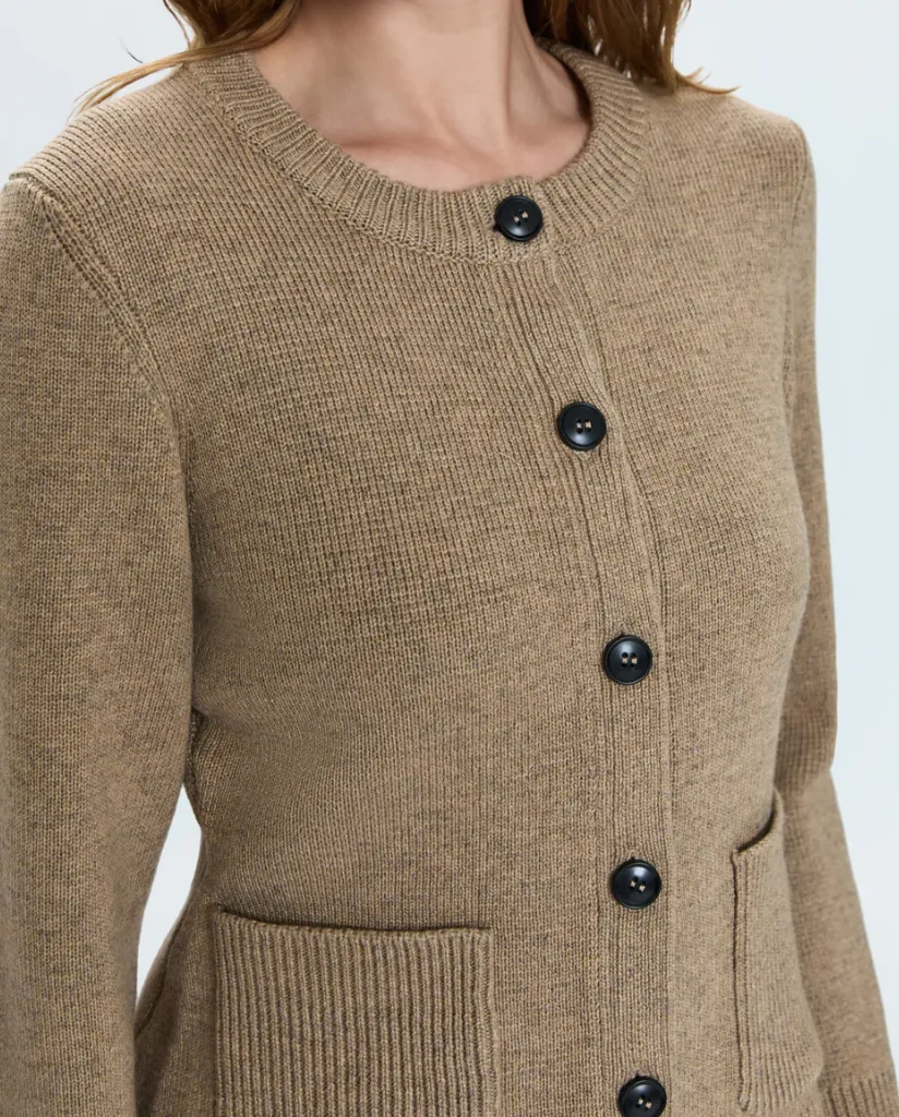 Pistola Dani Cinched Waist Cardigan - Toasted Wheat