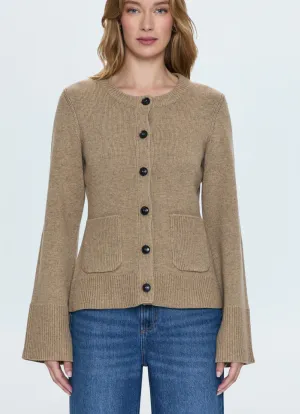 Pistola Dani Cinched Waist Cardigan - Toasted Wheat