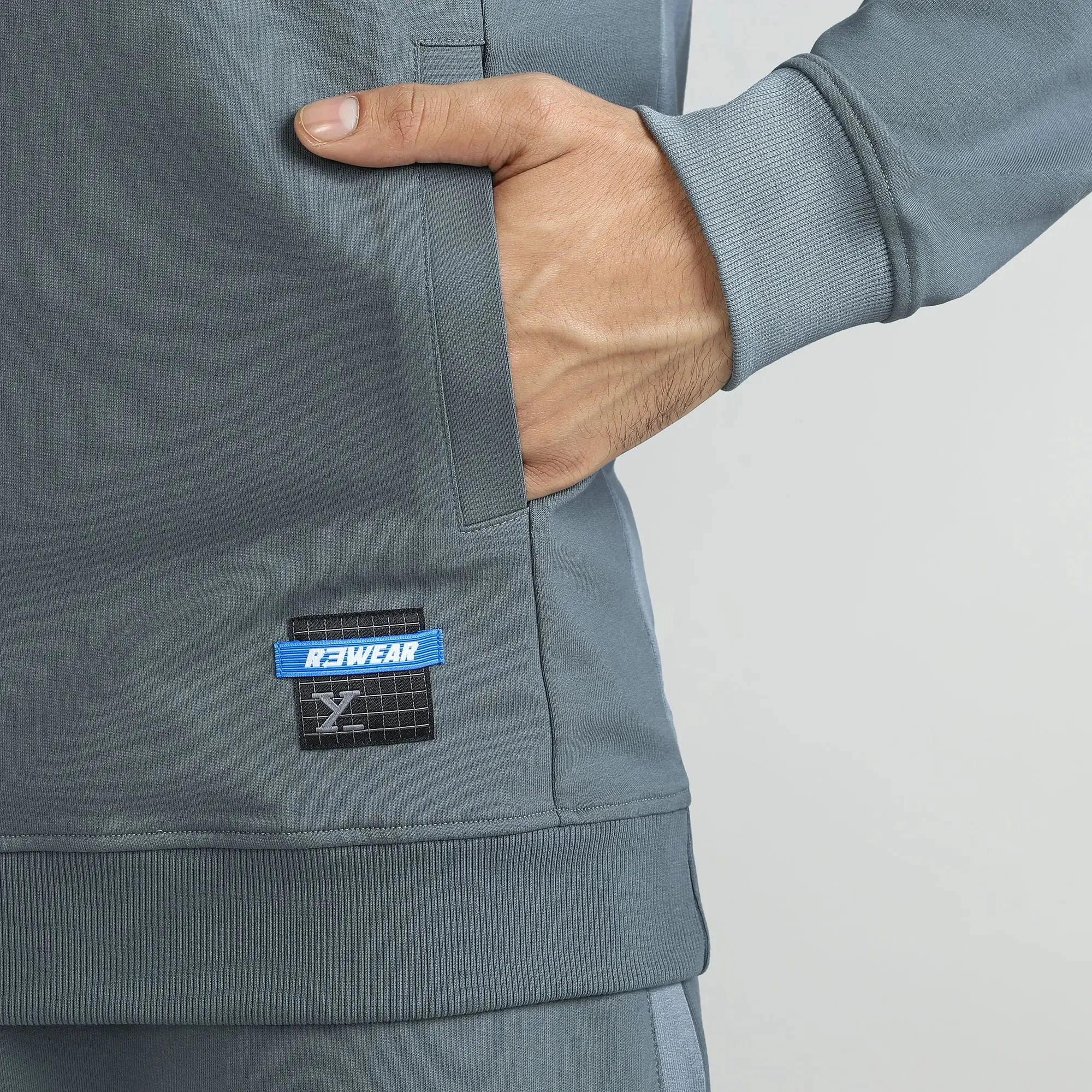 Quest French Terry Cotton Hoodies Slate Grey