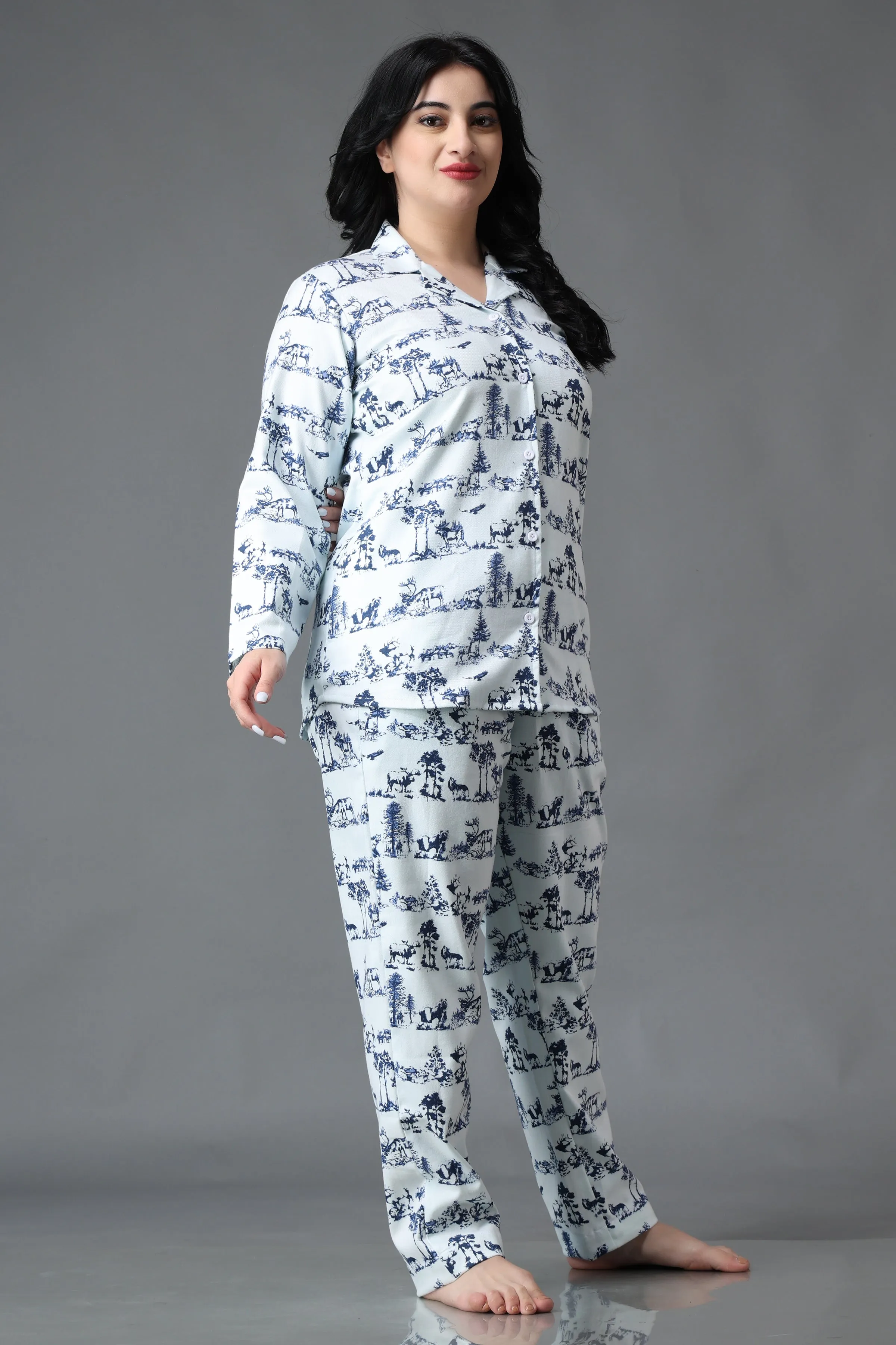Quite Night Woollen Night Suit