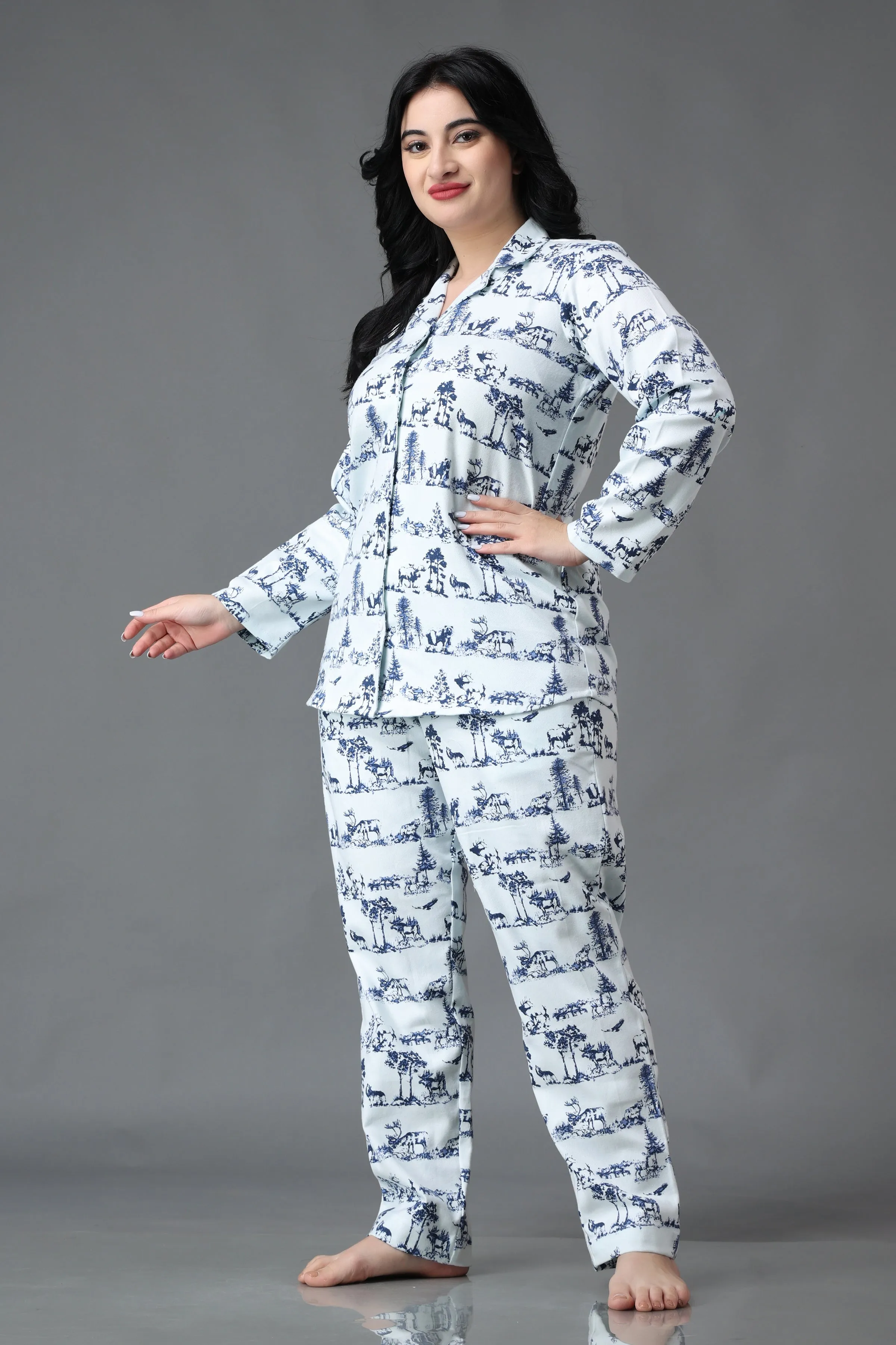 Quite Night Woollen Night Suit