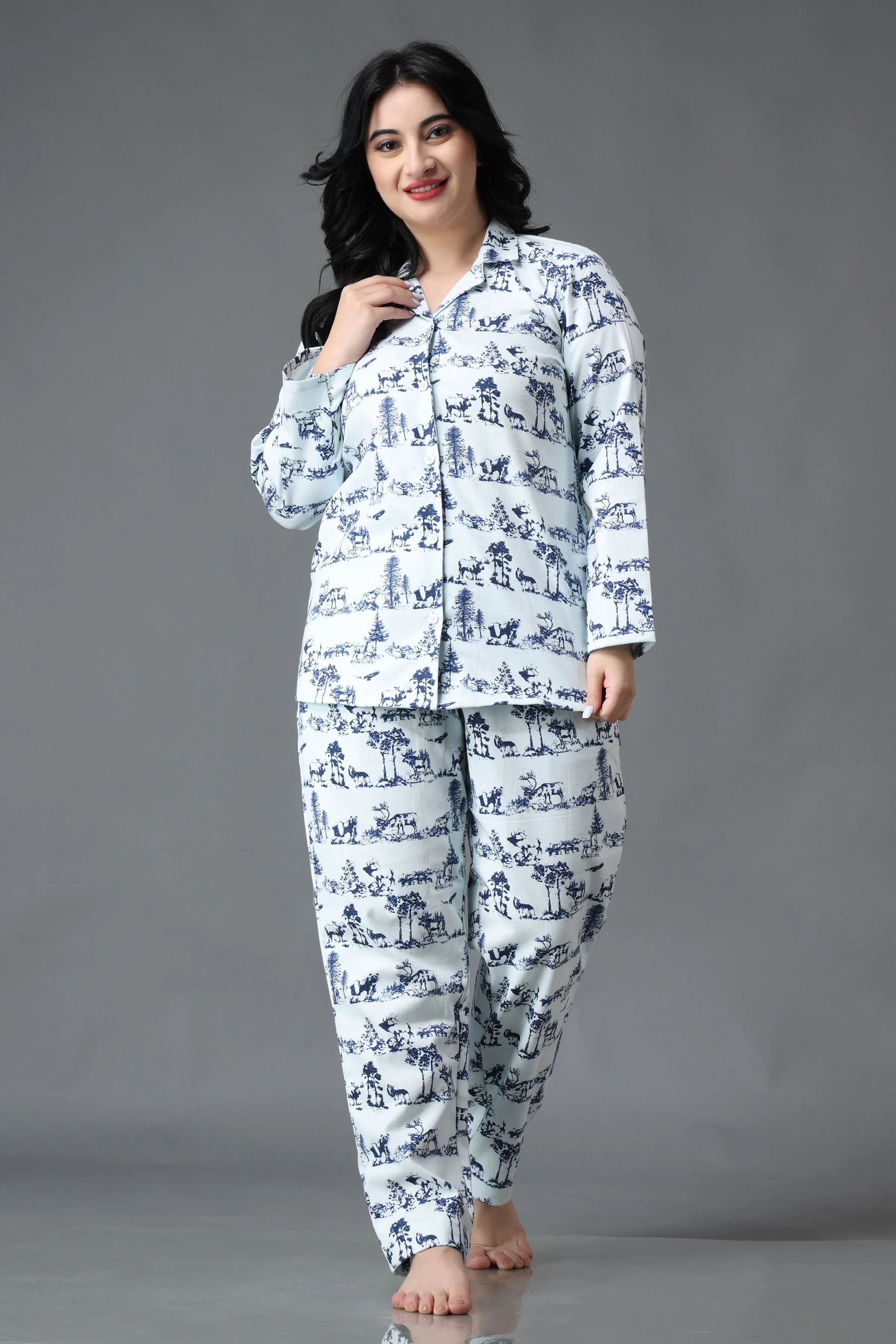 Quite Night Woollen Night Suit