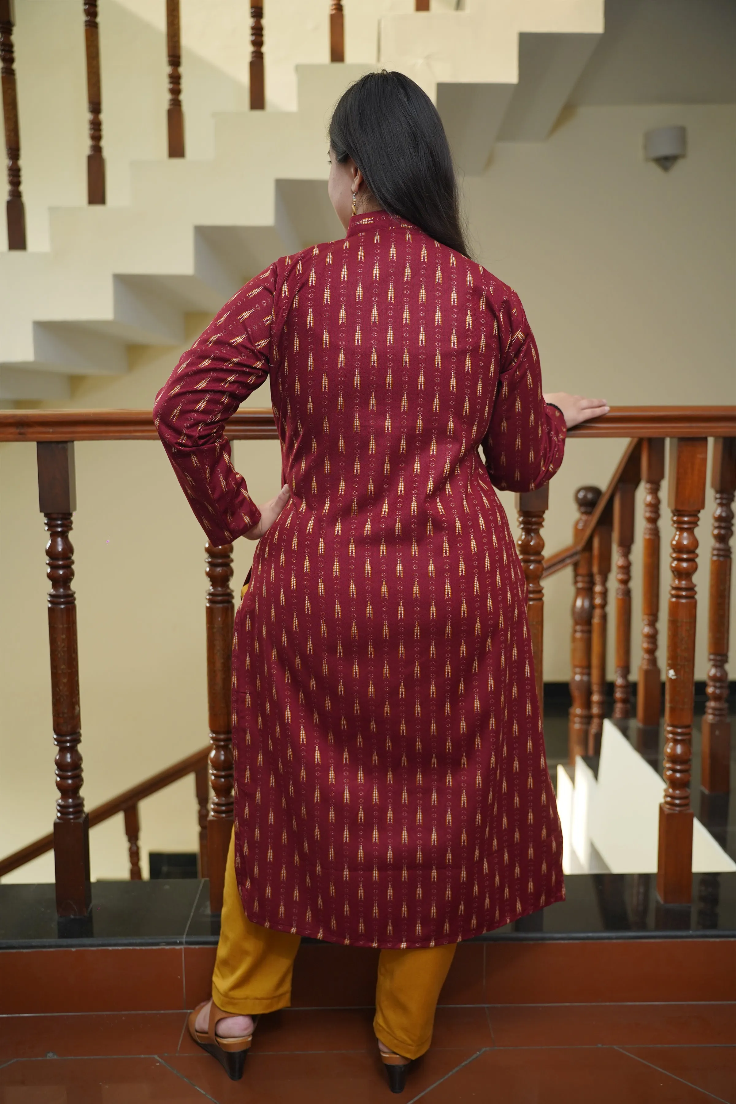 Saffron Maple Woollen Kurta