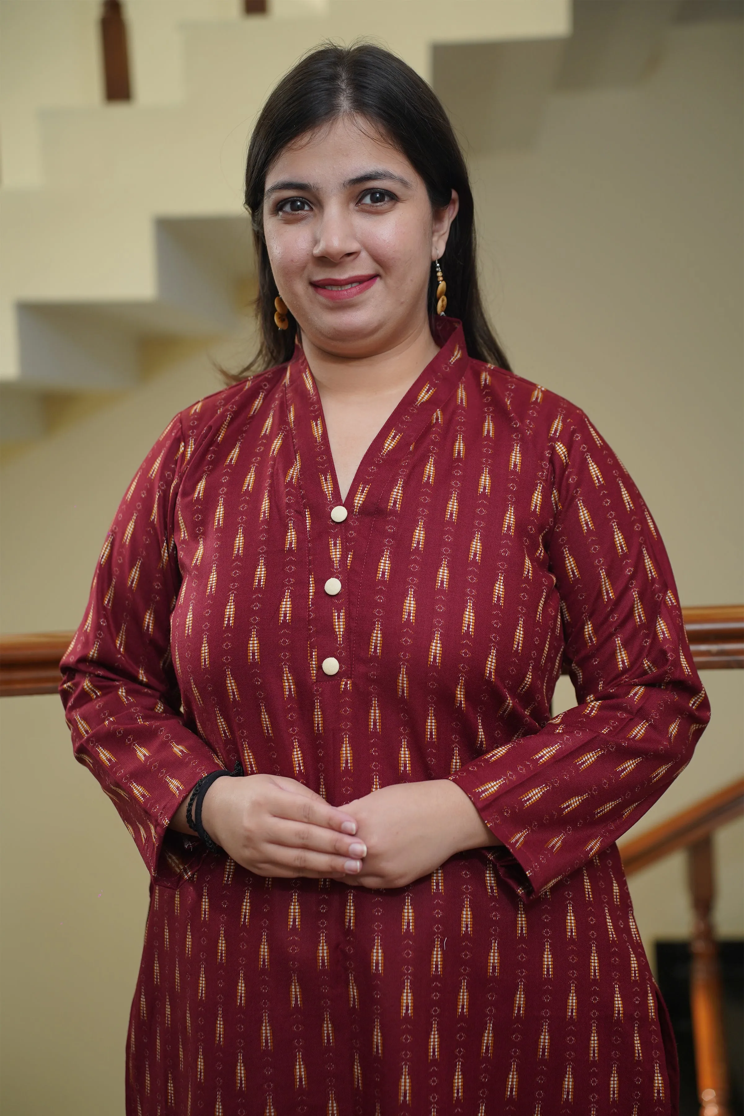 Saffron Maple Woollen Kurta