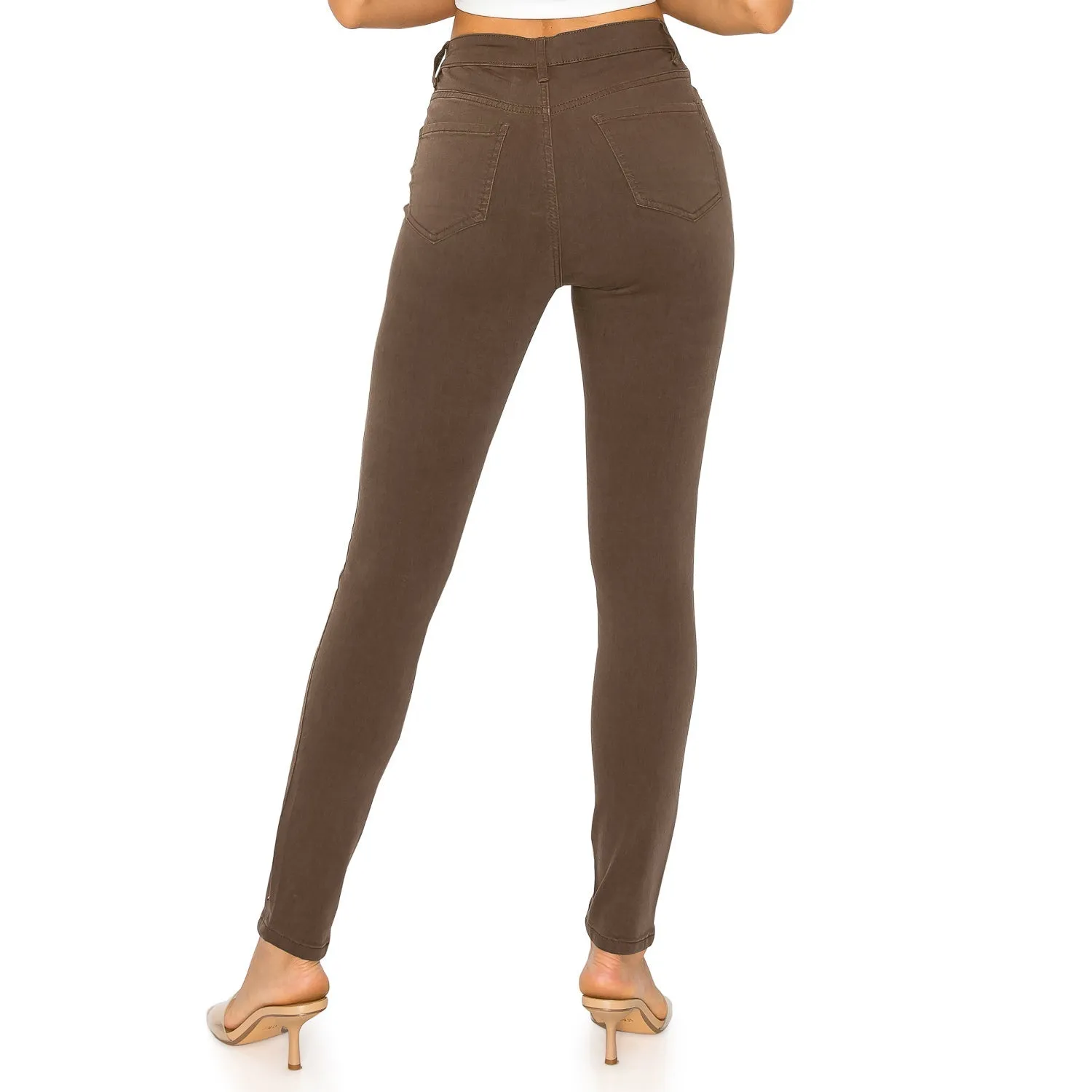 Soft Stretchy High Rise The Everyday Skinny Jeans - Brown