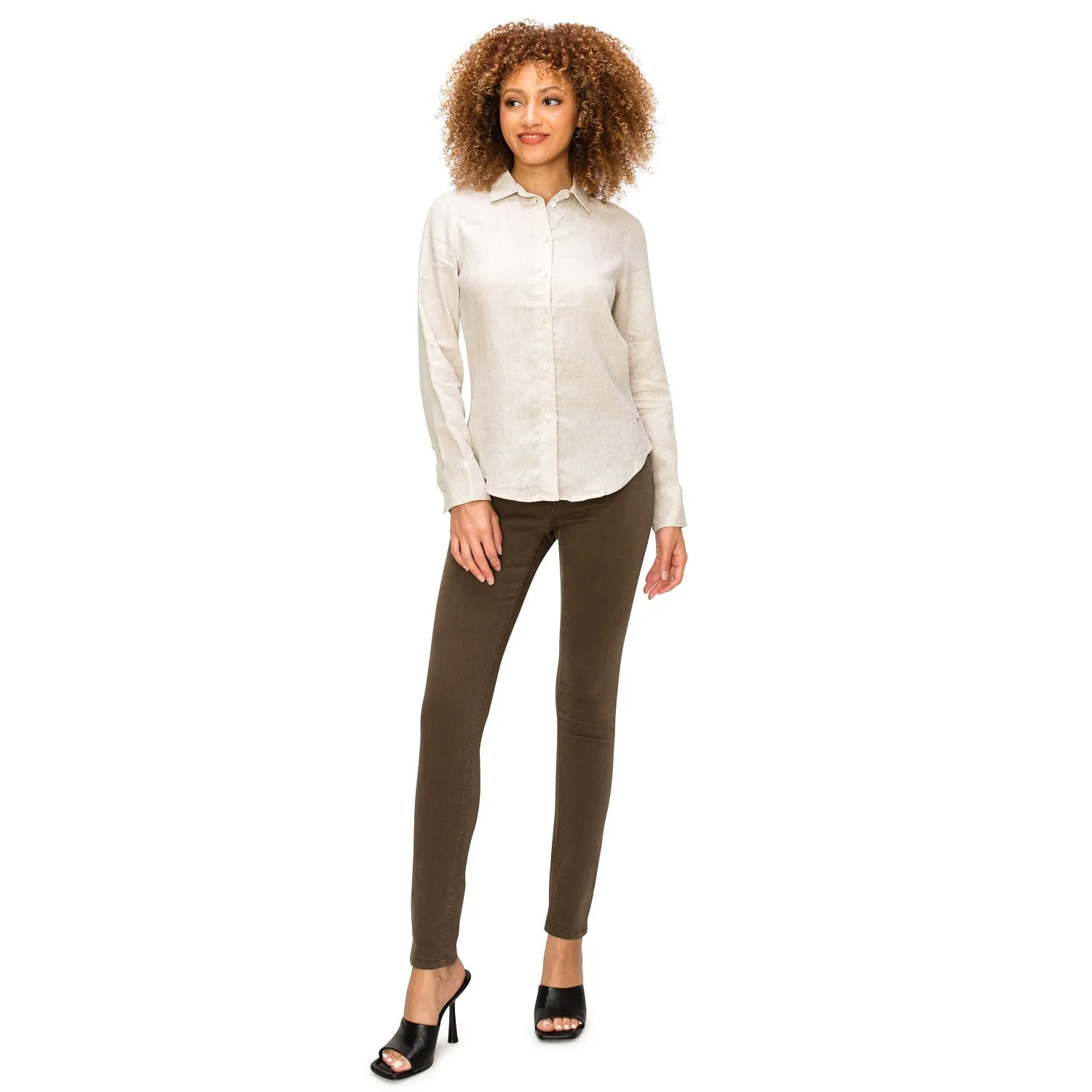Soft Stretchy High Rise The Everyday Skinny Jeans - Brown