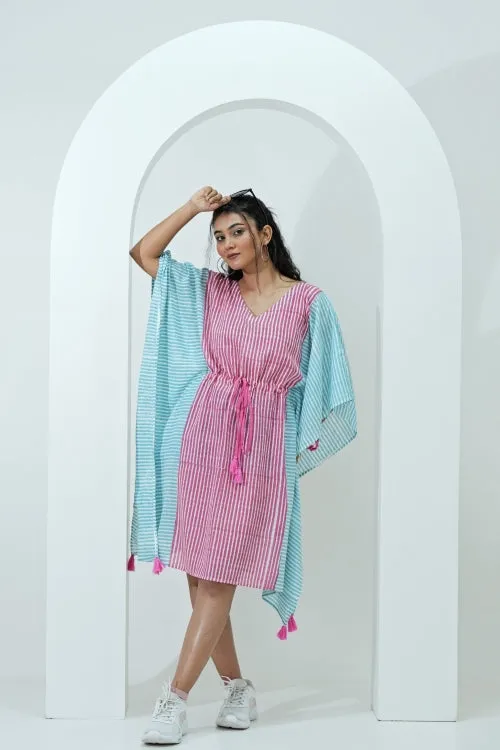 Sugarplum Hand Block Printed Kaftan