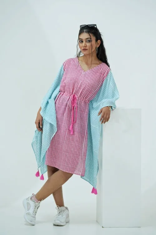 Sugarplum Hand Block Printed Kaftan